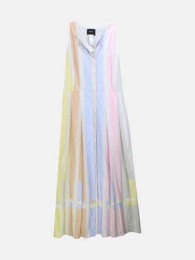 Akris Akris Women's Multicolored Pastel Cotton Striped Sleeveless Dress product