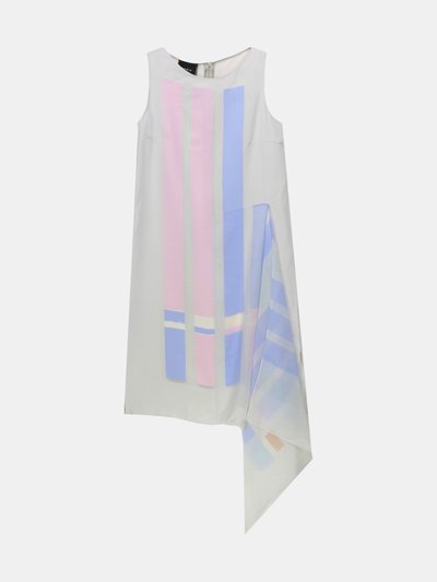 Akris Akris Women's Multicolored Pastel Silk Striped Sleeveless Dress product