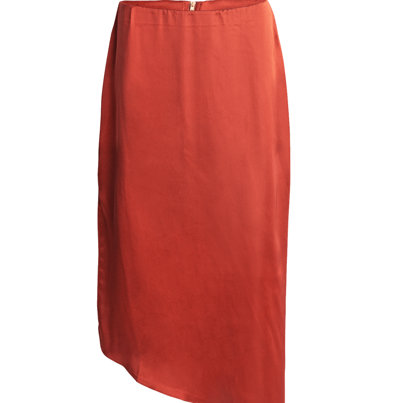 Alanakay Art Asymmetrical Skirt In Red