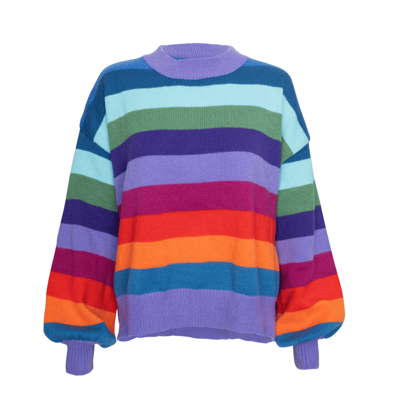 Alanakay Art Halley Pullover Sweater Crewneck In Blue