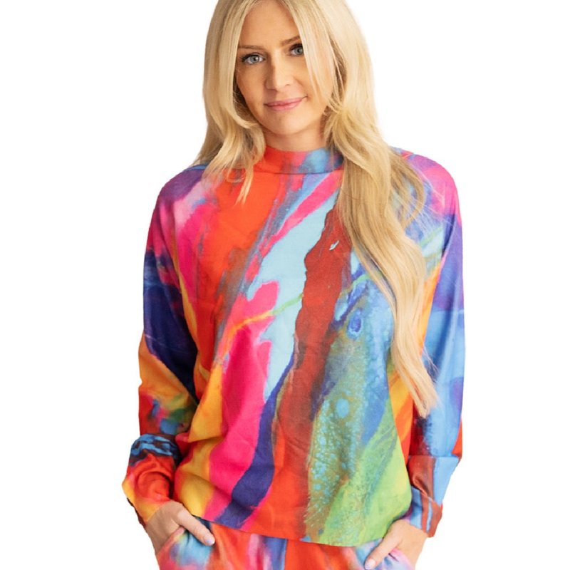 Alanakay Art Luxe Sweatshirt In Multi