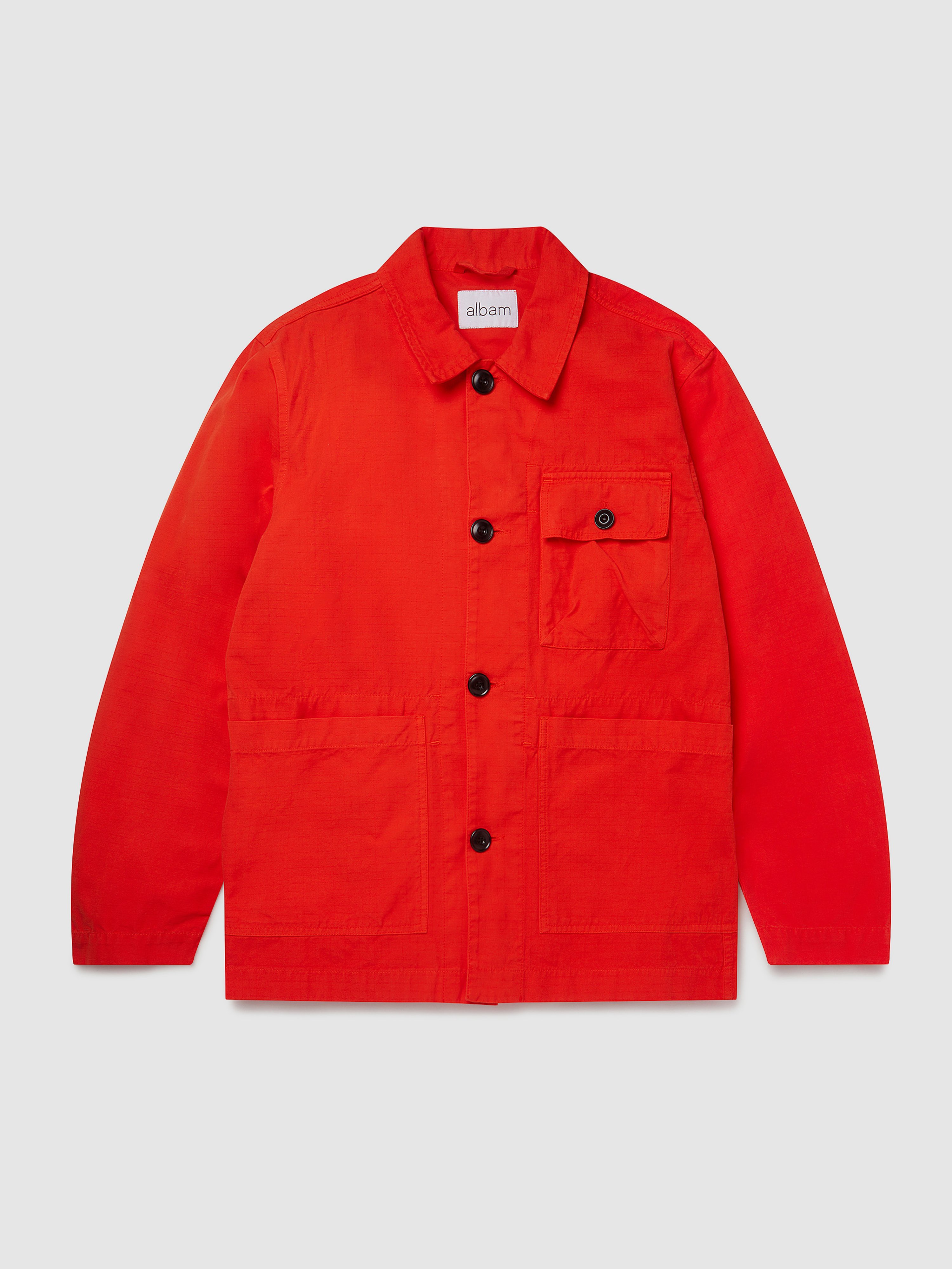 Albam Gd Ripstop Rail Jacket In Red