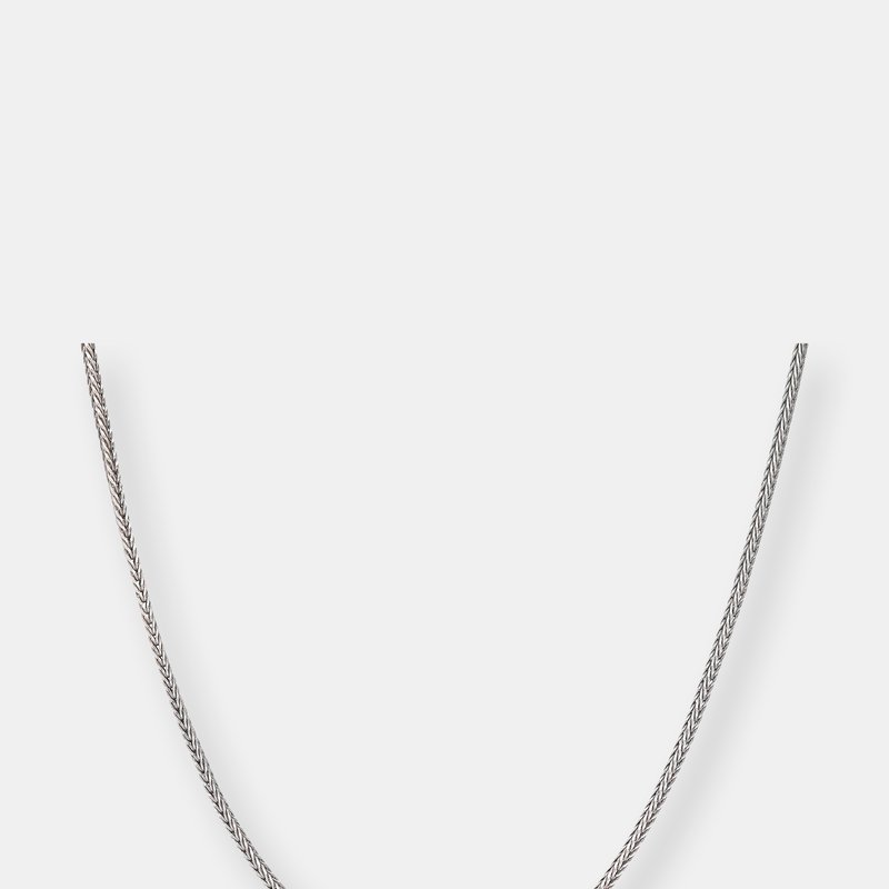 Shop Albert M. Foxtail Chain Necklace In Grey