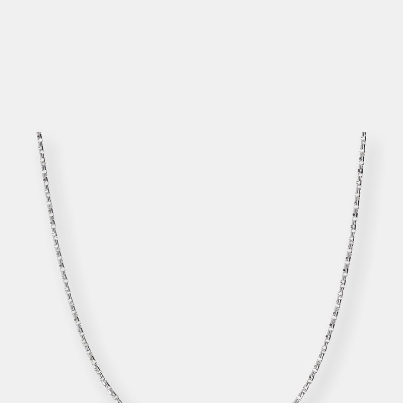 Albert M. Silver Necklace With Mermaid Texture Detail In Grey