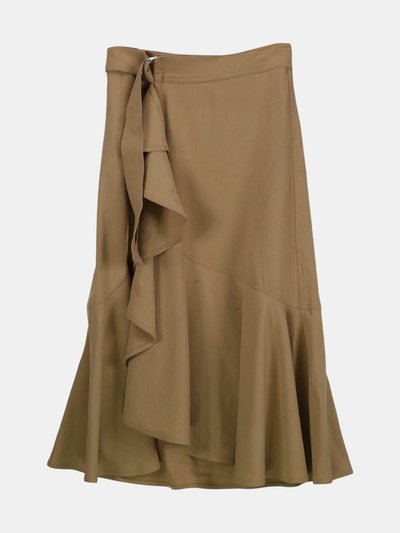 ALC A.L.C Women's Khaki Belted Layered Skirt product