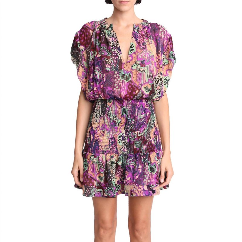 Shop A.l.c Carly Mini Dress In Purple