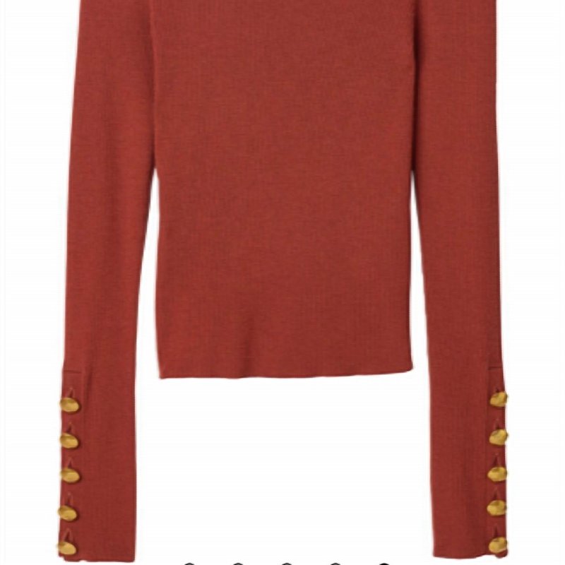 Shop A.l.c Desi Sweater In Red