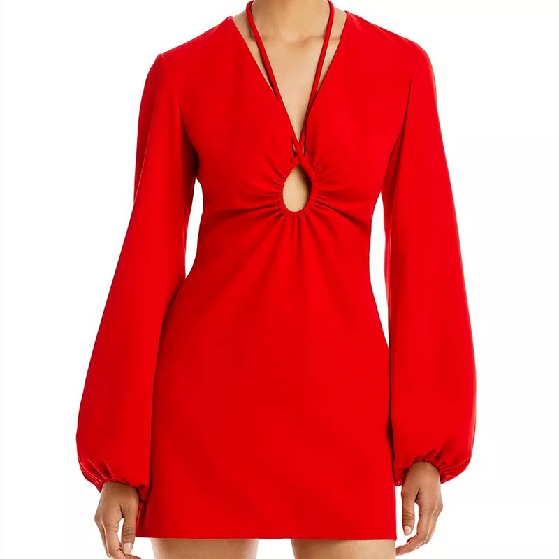 Shop A.l.c Leslie Dress In Red