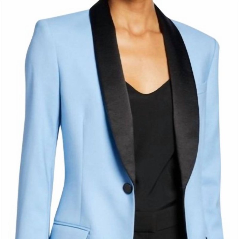Shop A.l.c Oren Tuxedo Jacket In Blue