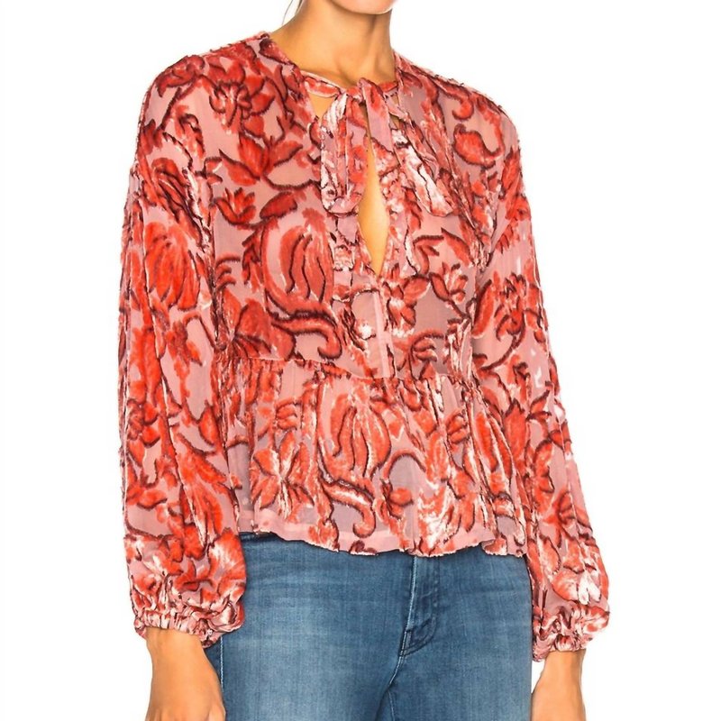 Shop Alexis Caprina Top In Red
