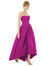 Strapless Satin High Low Dress with Pockets - D699 - American Beauty