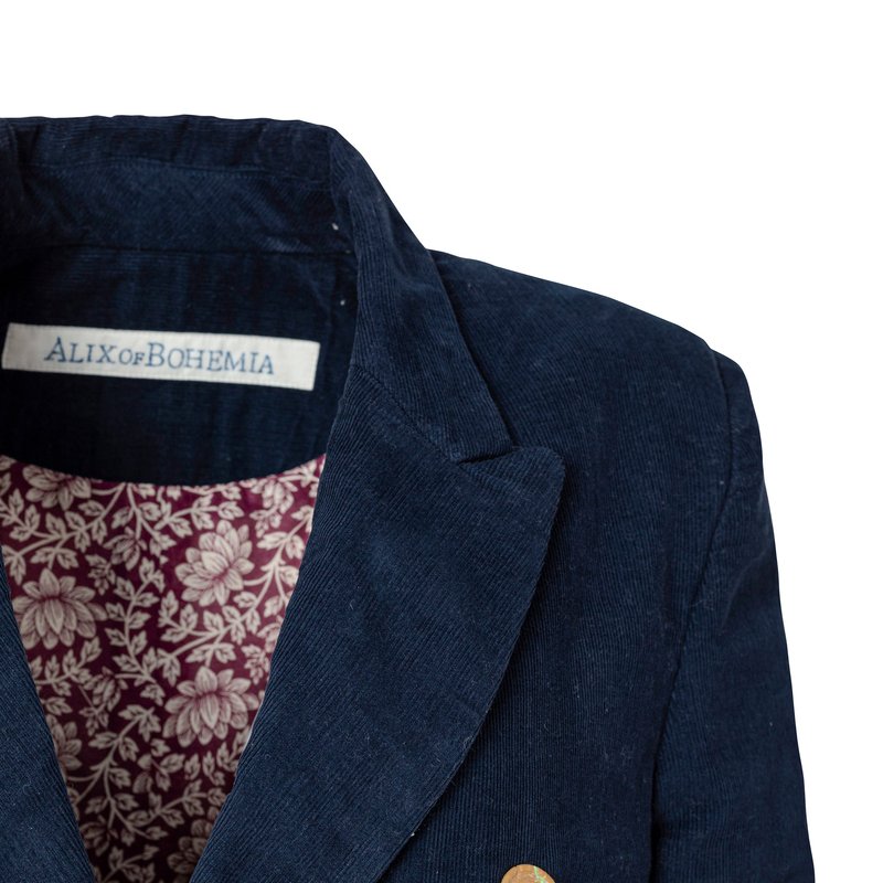 Shop Alix Of Bohemia Wade Indigo Corduroy Coat In Blue