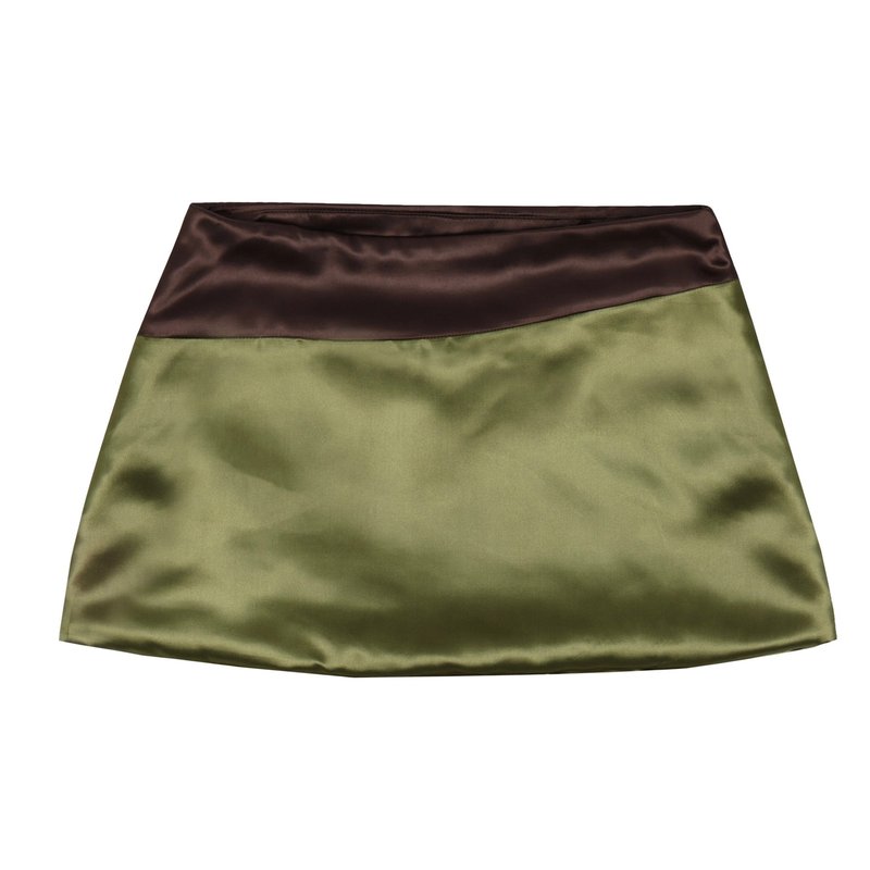 All My Love Char Skirt In Green