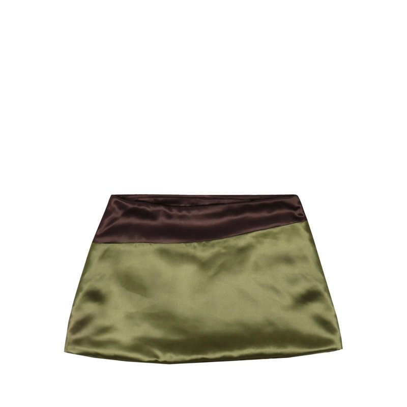 All My Love Char Skirt In Green