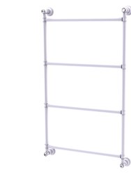 Carolina Crystal Collection 4 Tier 18" Ladder Towel Bar - Matte White