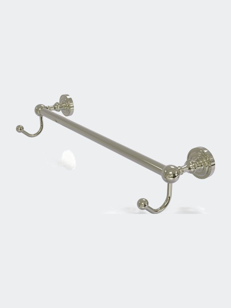 Dottingham Collection 18" Towel Bar With Integrated Hooks - Polished Nickel