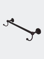 Dottingham Collection 36" Towel Bar With Integrated Hooks - Antique Bronze