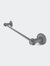 Mercury Collection 18" Towel Bar With Twist Accent - Matte Gray
