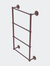 Monte Carlo Collection 4 Tier 30" Ladder Towel Bar With Grooved Detail - Antique Copper