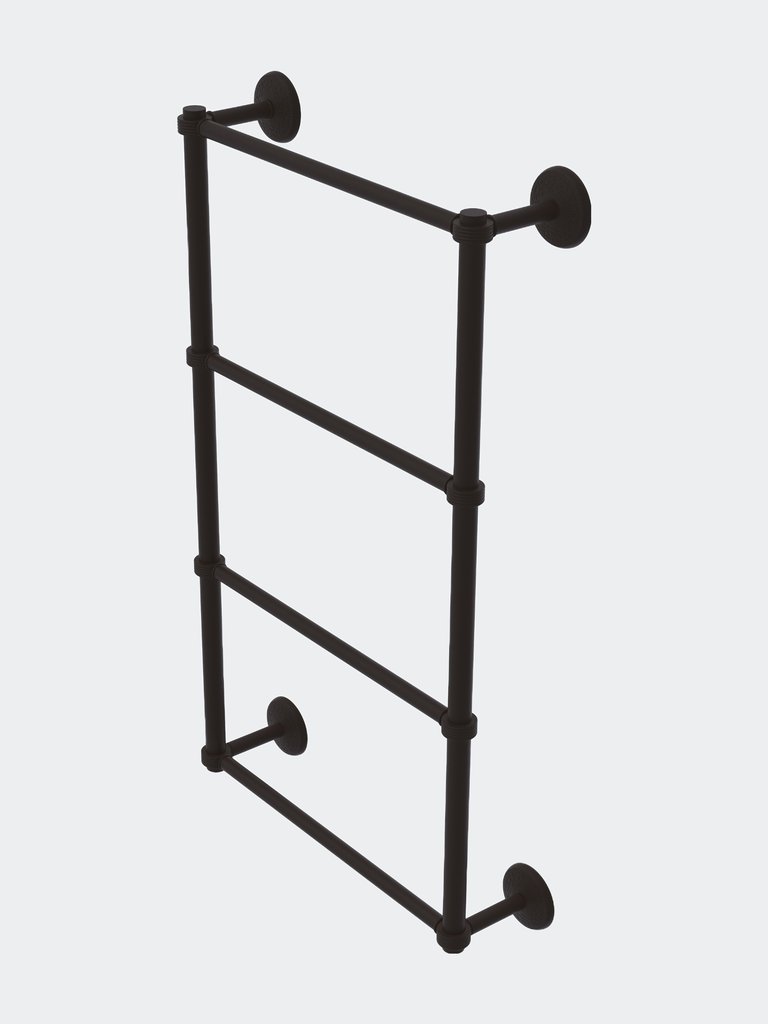 Monte Carlo Collection 4 Tier 30" Ladder Towel Bar With Grooved Detail - Oil Rubbed Bronze
