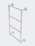 Monte Carlo Collection 4 Tier 30" Ladder Towel Bar With Grooved Detail - Polished Chrome