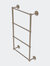 Monte Carlo Collection 4 Tier 30" Ladder Towel Bar With Grooved Detail - Antique Pewter