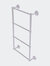 Monte Carlo Collection 4 Tier 30" Ladder Towel Bar With Grooved Detail - Satin Chrome