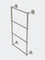 Monte Carlo Collection 4 Tier 30" Ladder Towel Bar With Grooved Detail - Satin Nickel