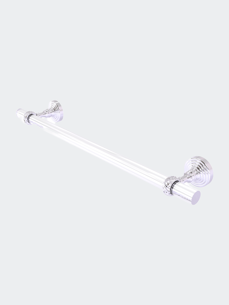 Pacific Grove Collection 18" Towel Bar with Twisted Accents - Polished Chrome