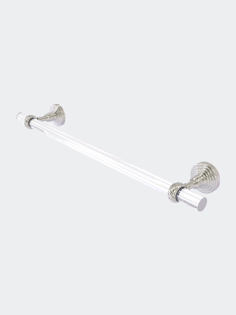 Pacific Grove Collection 24" Towel Bar With Twisted Accents - Satin Nickel