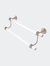 Pacific Grove Collection 36" Double Towel Bar with Dotted Accents - Antique Pewter