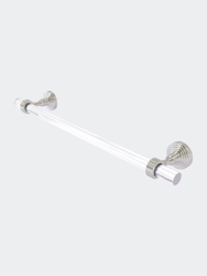 Pacific Grove Collection 36" Towel Bar with Grooved Accents - Satin Nickel