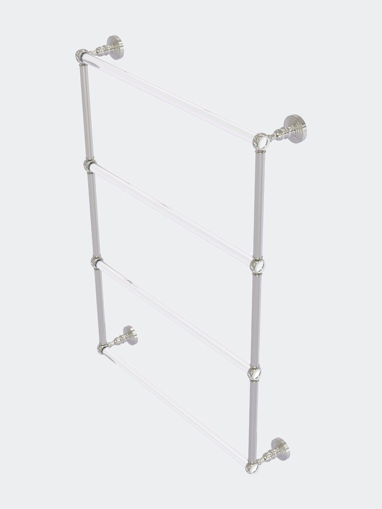 Pacific Grove Collection 4 Tier 24" Ladder Towel Bar With Twisted Accents - Satin Nickel