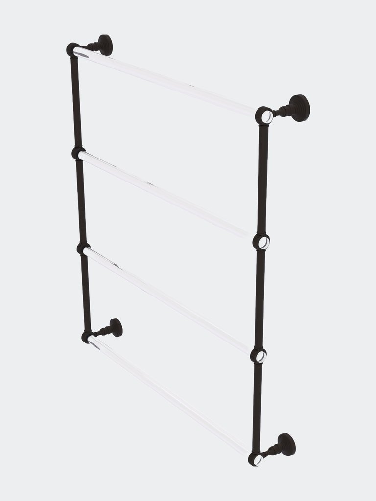 Pacific Grove Collection 4 Tier 30" Ladder Towel Bar With Grooved Accents - Oil Rubbed Bronze