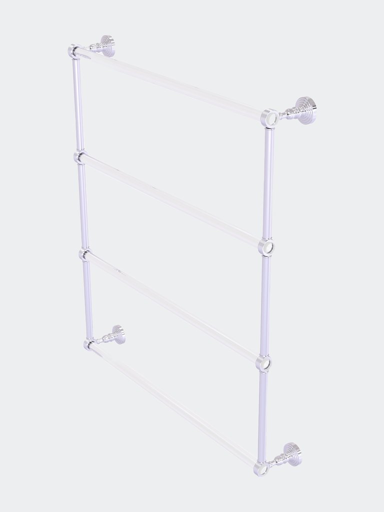 Pacific Grove Collection 4 Tier 30" Ladder Towel Bar With Grooved Accents - Polished Chrome