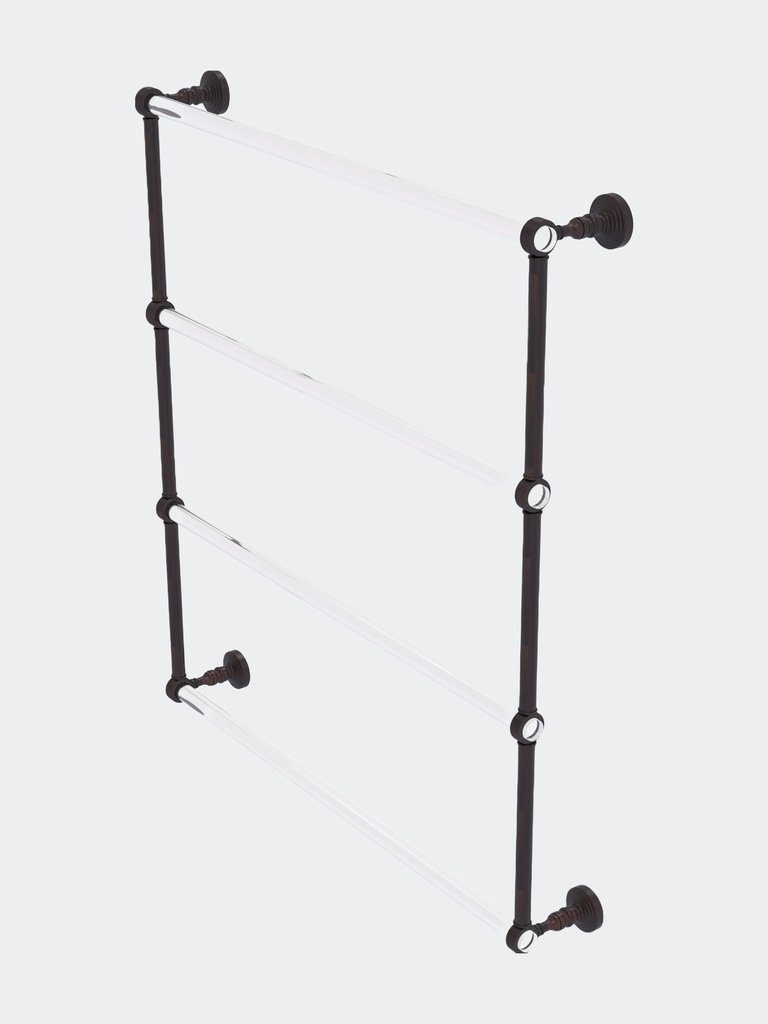 Pacific Grove Collection 4 Tier 30" Ladder Towel Bar With Grooved Accents - Venetian Bronze