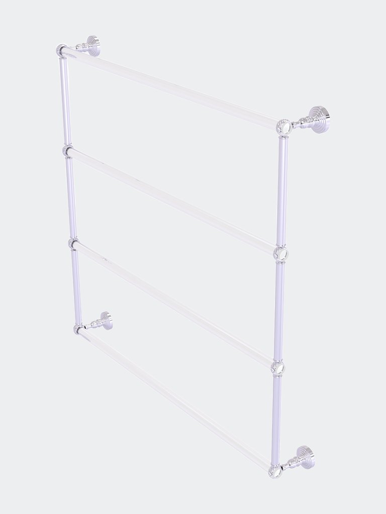 Pacific Grove Collection 4 Tier 36" Ladder Towel Bar With Twisted Accents - Polished Chrome