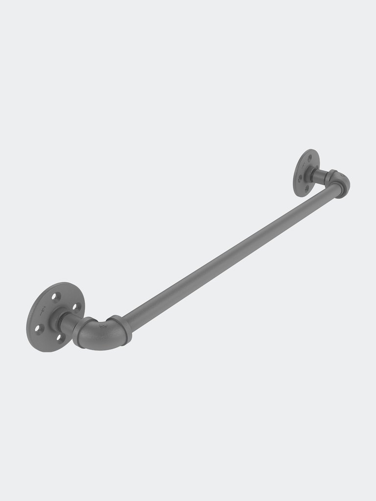 Pipeline Collection 24" Towel Bar - Matte Gray