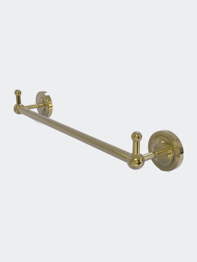 Prestige Regal Collection 24" Towel Bar With Integrated Pegs - Unlacquered Brass