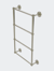Prestige Regal Collection 4 Tier 36" Ladder Towel Bar With Grooved Detail - Polished Nickel