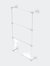 Prestige Regal Collection 4 Tier 36" Ladder Towel Bar With Grooved Detail - Matte White