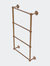Prestige Skyline Collection 4 Tier 24" Ladder Towel Bar With Dotted Detail - Brushed Bronze