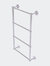 Prestige Skyline Collection 4 Tier 24" Ladder Towel Bar With Grooved Detail - Polished Chrome