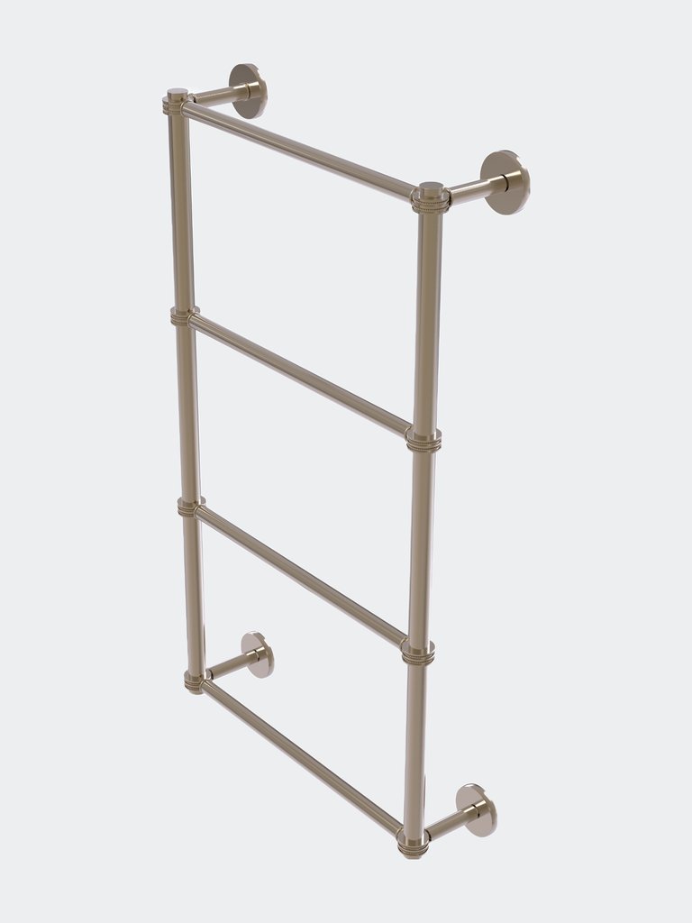 Prestige Skyline Collection 4 Tier 36" Ladder Towel Bar With Dotted Detail - Antique Pewter