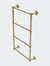 Prestige Skyline Collection 4 Tier 36" Ladder Towel Bar With Dotted Detail - Unlacquered Brass