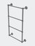 Prestige Skyline Collection 4 Tier 36" Ladder Towel Bar with Twisted Detail - Matte Gray