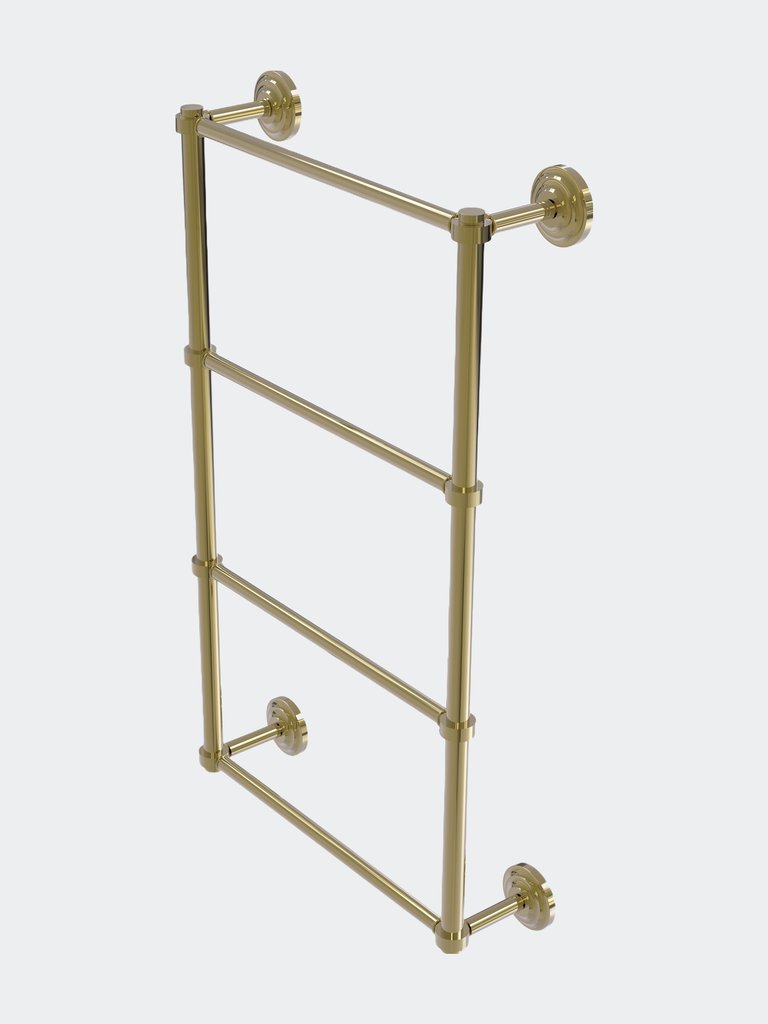 Que New Collection 4 Tier 36" Ladder Towel Bar - Unlacquered Brass