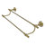 Retro Wave Collection 18" Double Towel Bar - Satin Brass