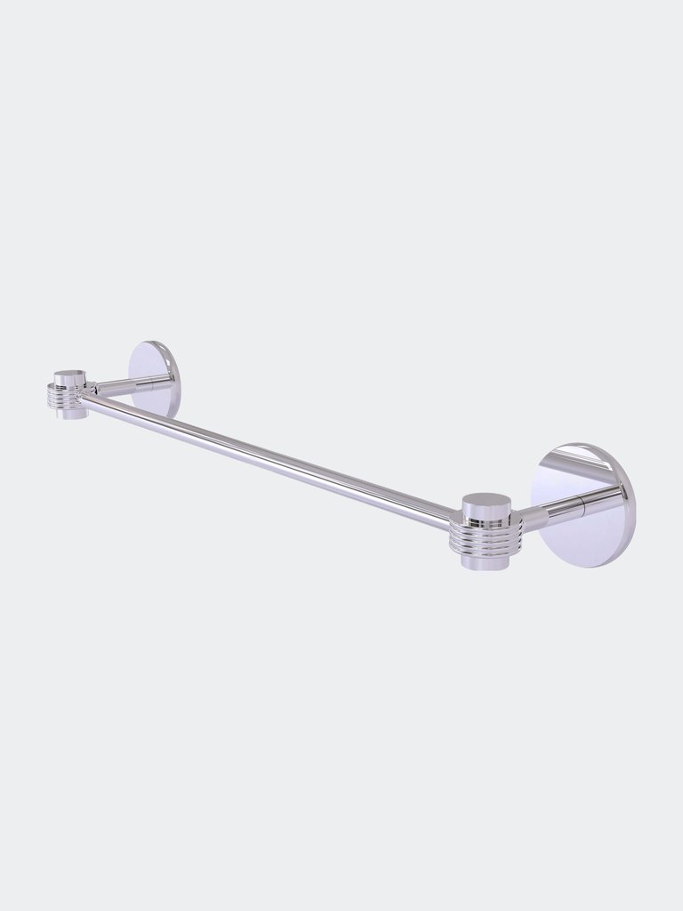 Satellite Orbit One Collection 30" Towel Bar With Grooved Accents - Polished Chrome