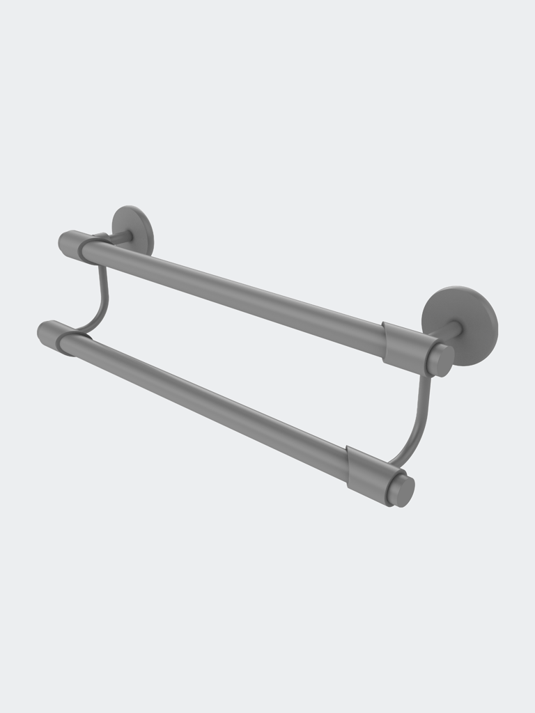 Tribecca Collection 18" Double Towel Bar - Matte Gray